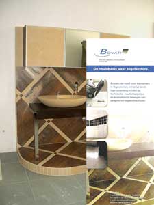 De Bovatin gebruikte in haar folder een detail van onze showroom opstelling De Bovatin gebruikte in haar folder een detail van onze showroom opstelling
